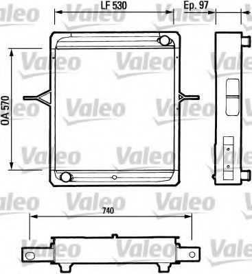 VALEO 730714 Radiator, engine cooling